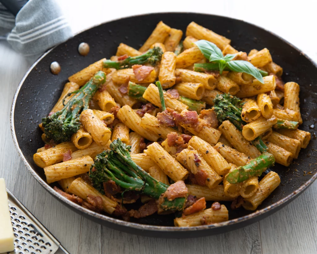 Pasta and Cold Coffee