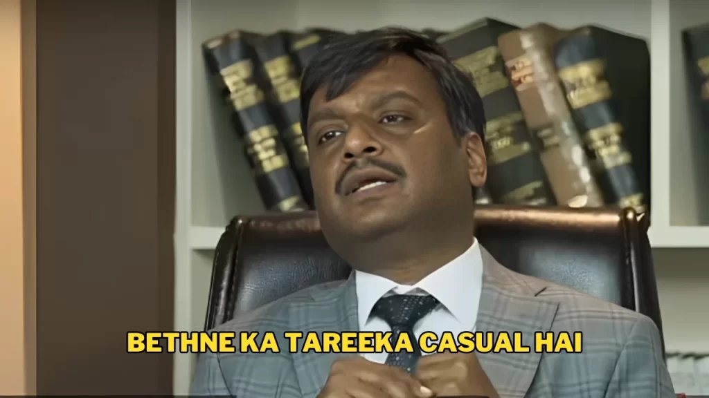 Bethne ka tareeka casual hai meme on bassi's interview