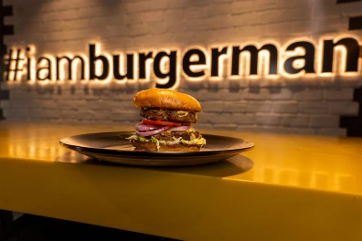 A burger by Burgerman